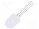 LED  10mm  trojfarebná  RGB  3000÷4200mcd  5800÷7000mcd  30°  108mW