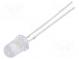 LED  5mm  biela studená  43000÷60000mcd  8,5÷10lm  15°  30mA  6500K