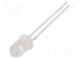 LED  5mm  biela studená  18000÷22000mcd  7,5÷9lm  60°  15mA