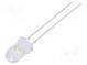 LED  5mm  biela studená  25000÷30000mcd  11÷13lm  60°  15mA
