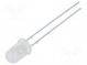 LED  5mm  biela studená  4200÷5800mcd  100°  20mA  2,7÷3,4V