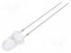 LED  5mm  bullet  biela studená  72000÷80000mcd  8°  20mA  2,9÷3,6V
