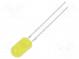 LED  5mm  žltá  220÷330mcd  30°  20mA  1,8÷2,6V  Čelo  konvexné