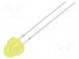LED  5mm  bullet  žltá  150÷220mcd  100°  20mA  1,8÷2,6V