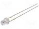 LED  3mm  žltá  750÷1000mcd  140°  Čelo  plochá  Raster  2,54mm