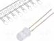 LED  5mm  žltá  5800÷8400mcd  30°  20mA  1,8÷2,4V  Čelo  konvexné