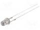 LED  3mm  žltá  1120÷1560mcd  30°  Čelo  konvexné  Raster  2,54mm