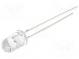 LED  5mm  žltá  1120÷1560mcd  30°  12÷20mA  5V  Čelo  konvexné