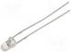LED  3mm  zlotá  4200÷5800mcd  30°  Čelo  konvexné  Raster  2,54mm