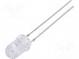 LED  5mm  dvojfarebná,blikajúce  žltá/modrá  2000÷2500mcd  30°