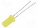 LED  5mm  bipolárna  žltá  150÷220mcd  180°  20mA  1,8÷2,6V
