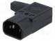 Konektor  napájacie AC  zástrčka  vidlica  10A  IEC 60320  C14 (E)