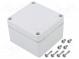 Kryt  univerzálny  X  80mm  Y  82mm  Z  55mm  EURONORD  polykarbonát