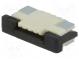 Connector  FFC/FPC  horizontal  PIN  4  bottom contacts,ZIF  SMT