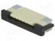 Connector  FFC/FPC  horizontal  PIN  7  top contacts,ZIF  SMT  0.5A