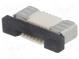 Connector  FFC/FPC  horizontal  PIN  6  bottom contacts,ZIF  SMT