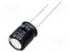 Kondenzátor  elektrolytický  THT  100uF  63VDC  Ø10x12,5mm  ±20%