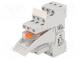 Relé  interfejsový  3PDT  Ucievky 230VAC  10A  10A/250VAC  Rad  R3