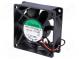 Ventilátor  DC  axiálny  12VDC  70x70x25mm  83,25m3/h  45dBA  24AWG