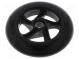 Koleso  čierna  Poč.ks  1  vtlačovaný  Ø  144mm  Povlak  guma  W  29mm