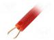 Merací hrot s háčikom  kliešťový  5A  300VDC  červený