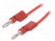 Merací kábel  60VDC  30VAC  15A  Dĺž  1,219m  červený  B