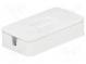 Kryt  prepojovacia skrinka  X 49mm  Y 25,5mm  Z 11mm  ABS  biela