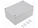 Kryt  univerzálny  X  85mm  Y  125mm  Z  56mm  BOXELEC  ABS  šedá