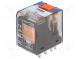 Relé  elektromagnetické  DPDT  Ucievky 24VDC  12A/250VAC  Rad  PT