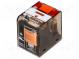 Relé  elektromagnetické  DPDT  Ucievky 230VAC  12A/250VAC  Rad  PT