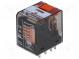 Relé  elektromagnetické  4PDT  Ucievky 230VAC  6A/250VAC  Rad  PT