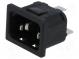 Konektor  napájacie AC  zásuvka  vidlica  10A  250VAC  IEC 60320