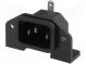 Konektor  napájacie AC  zásuvka  vidlica  10A  250VAC  IEC 60320