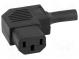 Konektor  napájacie AC  zástrčka  zásuvka  10A  250VAC  IEC 60320