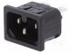 Konektor  napájacie AC  zásuvka  vidlica  10A  250VAC  IEC 60320