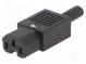Konektor  napájacie AC  zástrčka  zásuvka  10A  250VAC  IEC 60320