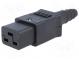 Konektor  napájacie AC  zástrčka  zásuvka  16A  250VAC  IEC 60320