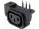 Konektor  napájacie AC  zásuvka  zásuvka  10A  250VAC  IEC 60320