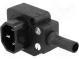 Konektor  napájacie AC  zástrčka  vidlica  10A  250VAC  IEC 60320