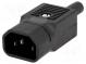 Konektor  napájacie AC  zástrčka  vidlica  10A  250VAC  IEC 60320