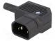 Konektor  napájacie AC  zástrčka  vidlica  10A  250VAC  IEC 60320