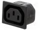 Konektor  napájacie AC  zásuvka  zásuvka  10A  250VAC  IEC 60320