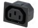 Konektor  napájacie AC  zásuvka  zásuvka  10A  250VAC  IEC 60320