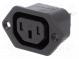 Konektor  napájacie AC  zásuvka  zásuvka  10A  250VAC  IEC 60320