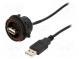 Zásuvka  USB A  USB A vidlica,zásuvka USB A-čelný panel  PIN  4