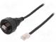 Patch cord  3m  Buccaneer Ethernet  PIN  8  pozlátený  1,5A  IP68