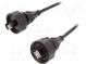 Patch cord  2m  Buccaneer Ethernet  PIN  8  pozlátený  1,5A  IP68