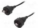 Patch cord  3m  Buccaneer Ethernet  PIN  8  pozlátený  1,5A  IP68