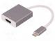 Adaptér  USB 3.1  HDMI zásuvka, USB C vidlica  182mm