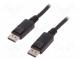 Kábel  DisplayPort 1.1  DisplayPort vidlica,z oboch strán  1m